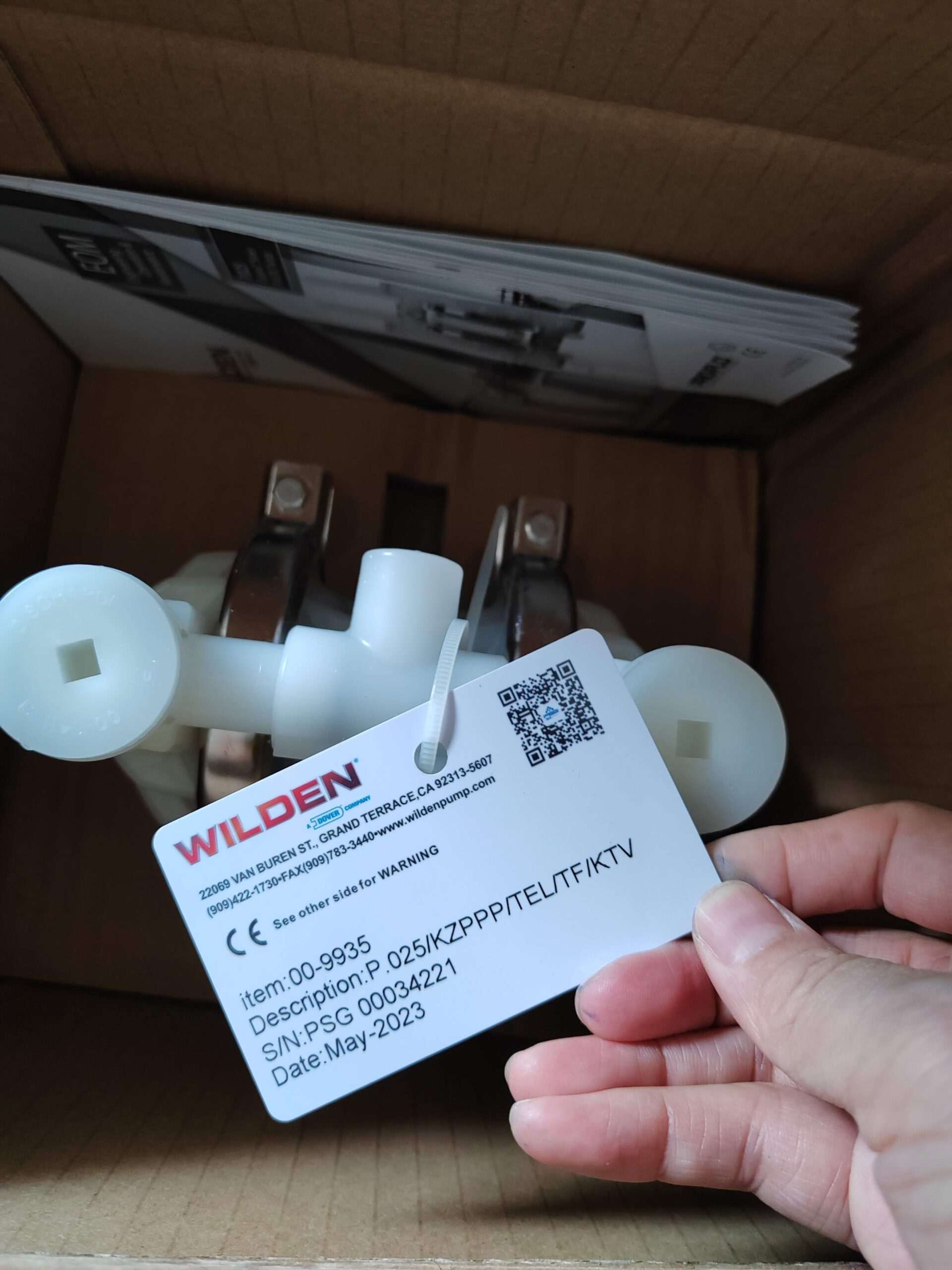 WILDEN P.025 Clamped Plastic Diaphragm Pump Model P.025_KZPPP_TNL_TF_KTV - Image 5